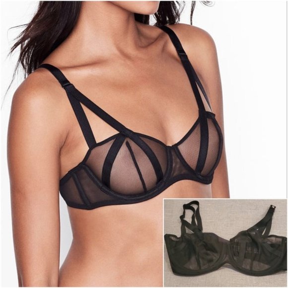 Victoria’s Secret VERY SEXY Unlined Mesh Balconette Bra NWT - Picture 2 of 5